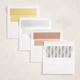 "Celebratory Frame" - Graduation Announcements in Linen by Ana de Sousa - Envelope Liner Options