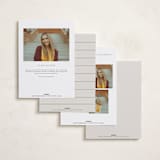 "Refined Grad" - Graduation Announcements in Taupe by Ashley Iwafuchi - Back of Card Options