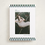 "Checked Out" - Graduation Announcements in Pine by Rachel Cassel - Front