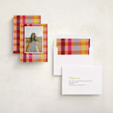 "Rainbow plaid" - Graduation Announcements in Ruby by Kat Roberts - Assembled