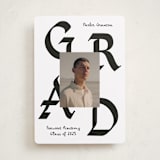 "Calligraphic Ink" - Graduation Announcements in Cotton by Chryssi Tsoupanarias - Front