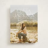 "Sure Thing" - Graduation Announcements in Waterlily by Owl and Toad - Front