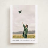 "Subtle" - Graduation Announcements in Silk by Adelyn T. - Front
