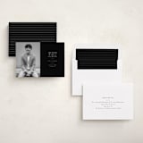 "Distinguished" - Graduation Announcements in Noir by Meggy Masters - Assembled
