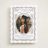 "Ivy Grad" - Graduation Announcements in Linen by Paper Sun Studio - Front