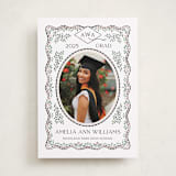 "Ivy Grad" - Graduation Announcements in Linen by Paper Sun Studio - Front