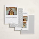 "Elegance" - Graduation Announcements in Cloud by Nicole Walsh - Back of Card Options
