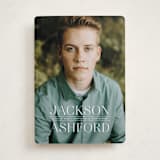 "Classy Stack" - Graduation Announcements in Limestone by Erica Krystek - Front