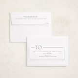 "Broken Border" - Graduation Announcements in Snow by Lauren Chism - FREE Recipient Addressing