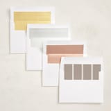 "Modern Curves" - Graduation Announcements in Almond by Morgan Kendall - Envelope Liner Options