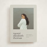 "Minimal Modern" - Graduation Announcements in Sand by JoAnn Jinks - Front