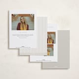 "Minimal Modern" - Graduation Announcements in Sand by JoAnn Jinks - Back of Card Options