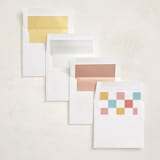 "Stacking Up" - Graduation Announcements in Cinnamon by Randi Cirelli - Envelope Liner Options