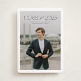 "Class" - Graduation Announcements in Charcoal by Nicole Walsh - Front