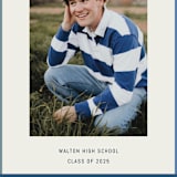 "Wide Frame" - Graduation Announcements in Ocean by Kelly Watkins - Detail
