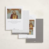 "Structural" - Graduation Announcements in Snowdrop by Snow and Ivy - Back of Card Options