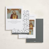 "Chic Name" - Graduation Announcements in Cloud by Carolyn MacLaren - Back of Card Options