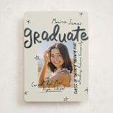 "Marker" - Graduation Announcements in Onyx by Stacey Day - Front