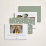 "New Era" - Graduation Announcements in Sea glass by Cindy Reynolds - Back of Card Options