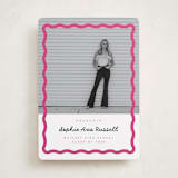 "wavy border" - Graduation Announcements in Bubblegum by Emily Sabol Goss - Front