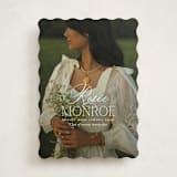 "Classic Allure" - Graduation Announcements in Cotton by Oscar and Emma - Karly Depew - Front