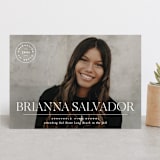 "Modern Crest" - Graduation Announcements in Clouds by Owl and Toad - Front