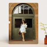 "Legato" - Graduation Announcements in Crisp Linen by Erin L. Wilson - Front