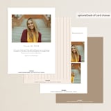 "morgan" - Graduation Announcements in Ivory by Ellen Schlegelmilch - Back of Card Options
