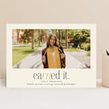 "Earned It" - Graduation Announcements in Marigold by Louise Kay - Front