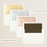 "Simply" - Graduation Announcements in Chocolate by Lisa Assenmacher - Envelope Liner Options