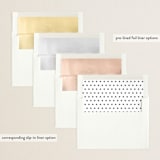 "Swooping" - Graduation Announcements in Cotton by Carmia Jordaan - Envelope Liner Options