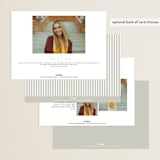 "Journal " - Graduation Announcements in Snow by Sara Hicks Malone - Back of Card Options