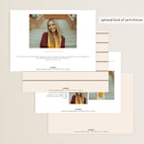 "Modern Curves" - Graduation Announcements in Almond by Morgan Kendall - Back of Card Options