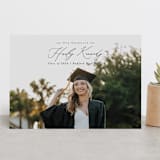 "Timeless Classic" - Graduation Announcements in Noir by Brandy Folse - Front