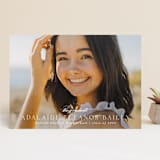 "graceful" - Graduation Announcements in Cotton by Emily Sabol Goss - Front