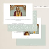 "graceful" - Graduation Announcements in Cotton by Emily Sabol Goss - Back of Card Options