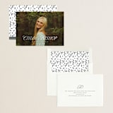 "Chic Name" - Graduation Announcements in Cloud by Carolyn MacLaren - Assembled