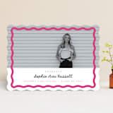 "wavy border" - Graduation Announcements in Bubblegum by Emily Sabol Goss - Front