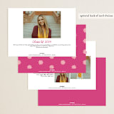 "wavy border" - Graduation Announcements in Bubblegum by Emily Sabol Goss - Back of Card Options