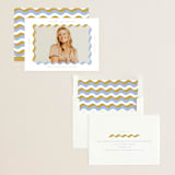 "wavy frame" - Graduation Announcements in Aqua by Baumbirdy - Assembled