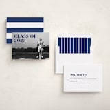"Bold Headline" - Graduation Announcements in Midnight by Emily Sabol Goss - Assembled