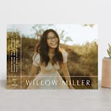 "Grids" - Graduation Announcements in Blush by Lauren Chism - Front