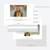 "Strength" - Graduation Announcements in Snow by Sarah Curry - Back of Card Options