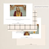 "Persistence" - Graduation Announcements in Cream by Nazia Hyder - Back of Card Options