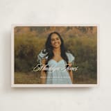 "Fluid" - Graduation Announcements in Sand by Megan Cash - Front