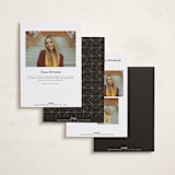 "Straight Arrow" - Graduation Announcements in Truffle by Joanna Griffin - Back of Card Options
