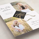 "Sweet Grad Cap" - Graduation Announcements in Noir by Paper Raven Co. - Detail