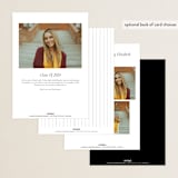 "Divided" - Graduation Announcements in Snow by Meggy Masters - Back of Card Options