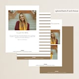 "Compass" - Graduation Announcements in Sparrow by Alexandra Cohn - Back of Card Options