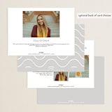 "Elegance" - Graduation Announcements in Cloud by Nicole Walsh - Back of Card Options